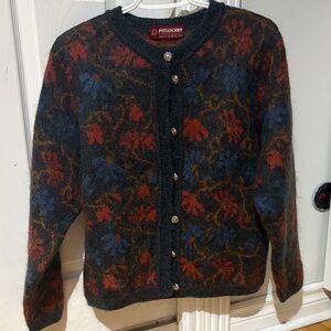 PITLOCHRY knitwear Women's Floral Cardigan -